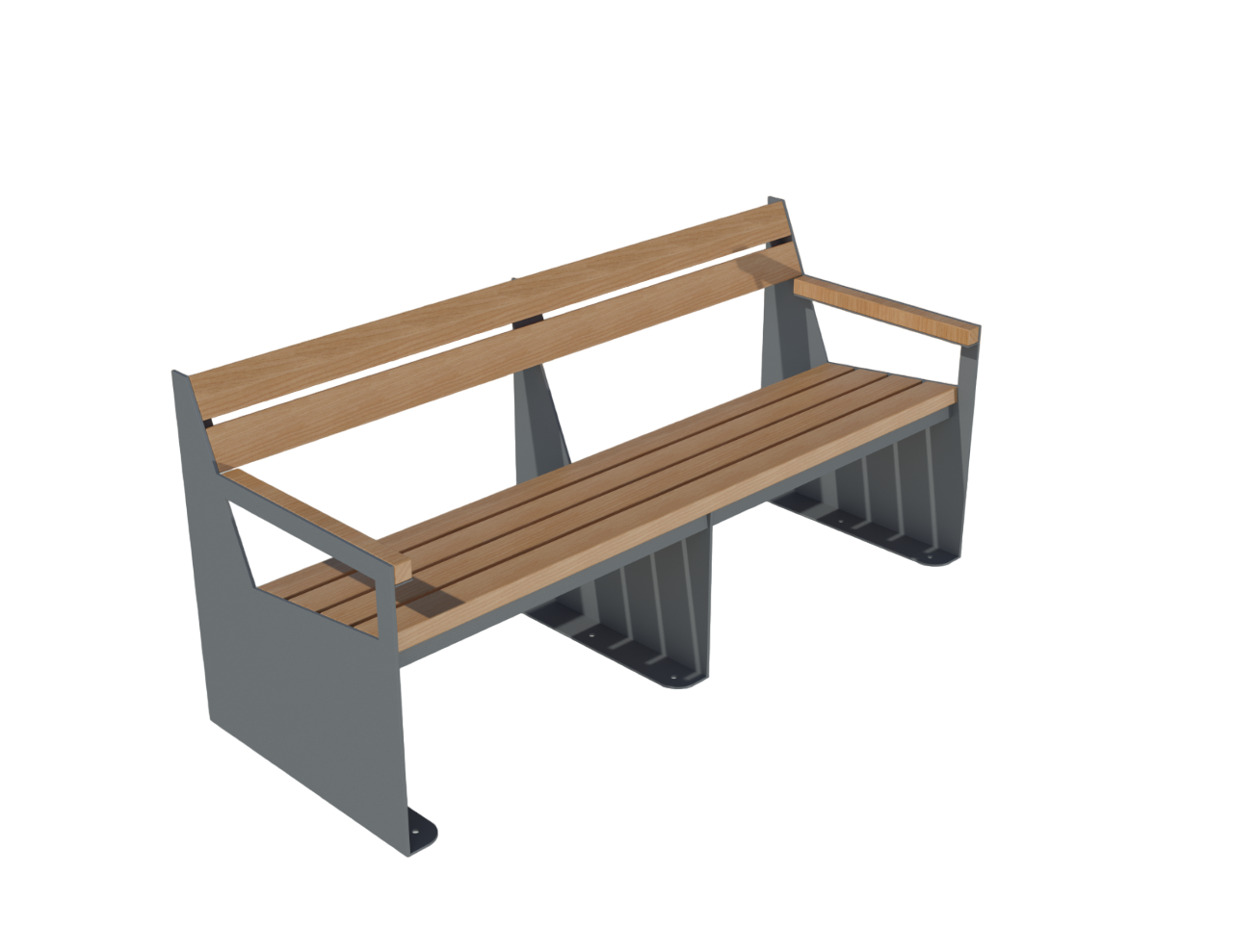 Bench with backrest SK 093